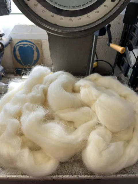 Natural White Wool Roving 4 X 250g 1kg Total for Crafting/Spinning and Wet Felt