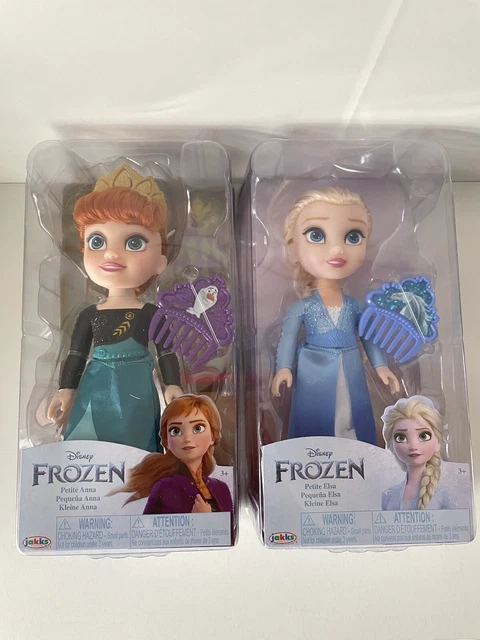 Disney Frozen Petite Anna & Elsa Doll Bundle With Accessories & Combs - BNIB