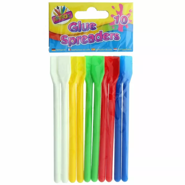 10 x Glue Spreader Art Craft Kids Spatula Paste Crafting PVA Paint Tallon Artbox