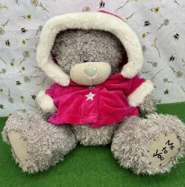 Me To You Tatty Teddy Vintage Carte Blanche Winter Red Star Hoodie 12” Cute Rare