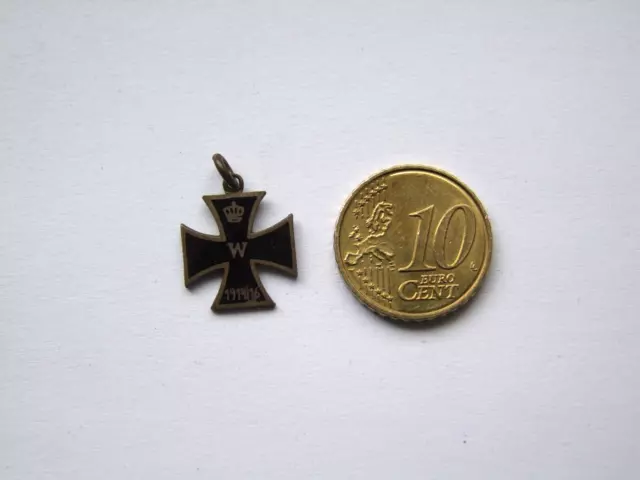 Eisernes Kreuz W 1914/16 Anhänger Patriotisch WW1 WK1 EK Emaille Schmuck