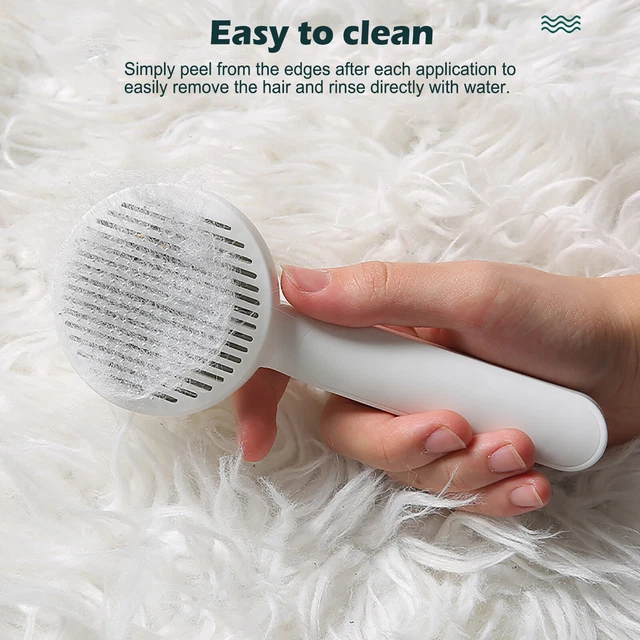 Pet Hair Remover Dog Cat Comb Grooming Massage Deshedding Self Cleaning Brush 7