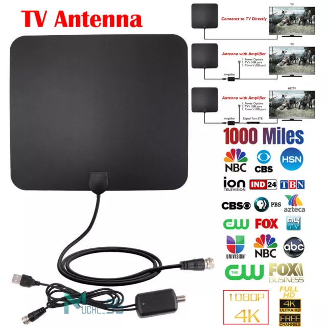 digital amplificador de antena de TV de señal HDTV para interiores 4K HD 1080P