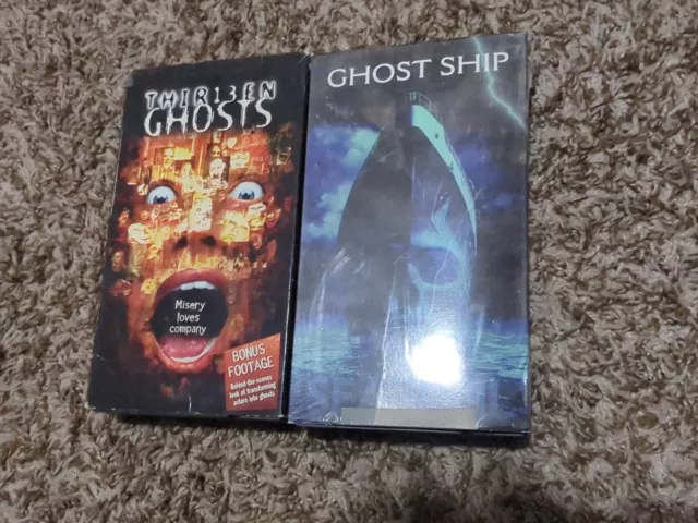 THIRTEEN GHOSTS & Ghost Ship (VHS, 2002) Horror VHS $9.99 - PicClick