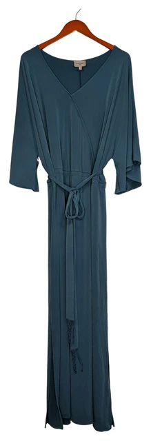 Haute Hippie Tribe Women's Plus Sz Jumpsuits 3X Knit Maxi Dress w/ Blue A394298