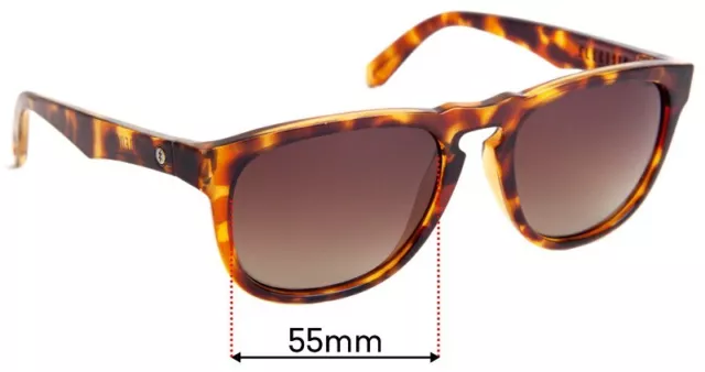 SFx Replacement Sunglass Lenses fits Electric Leadfoot - 55mm Wide