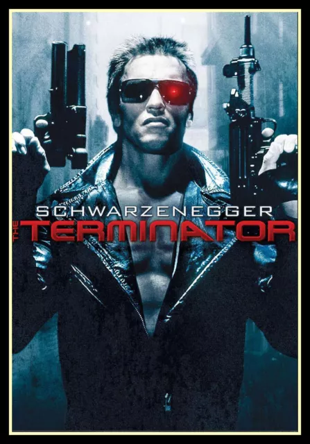 The Terminator Movie Poster Magnetic Canvas Print Fridge Magnet 6x8 Large