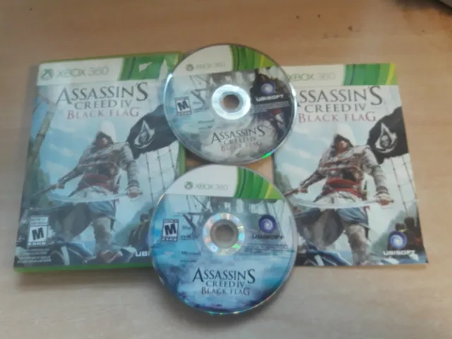 Xbox 360 ASSASSIN'S Creed IV 4 Drapeau Noir Microsoft Esrb US Américain