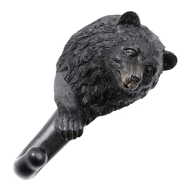 Bear Single Wall Hook Unique Wall Hanger Bear Shaped Coat Hat Hook Heavy Duty