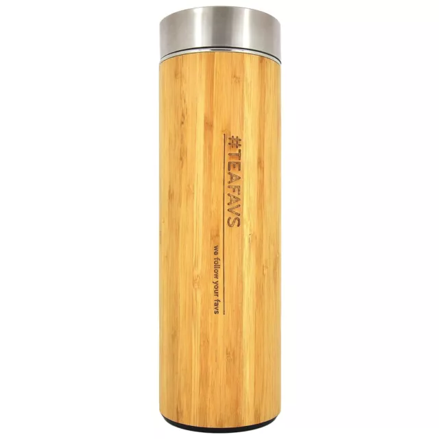 Teeflasche Bambú Con Tamiz Y Tapa de Bambú Taza Térmica amapodo # Teafavs