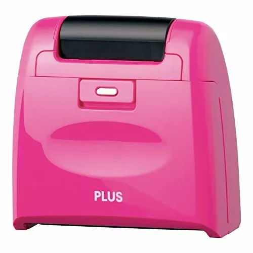 PLUS Kespon Guard Your Id Roller Stamp Pink JAPAN IMPORT