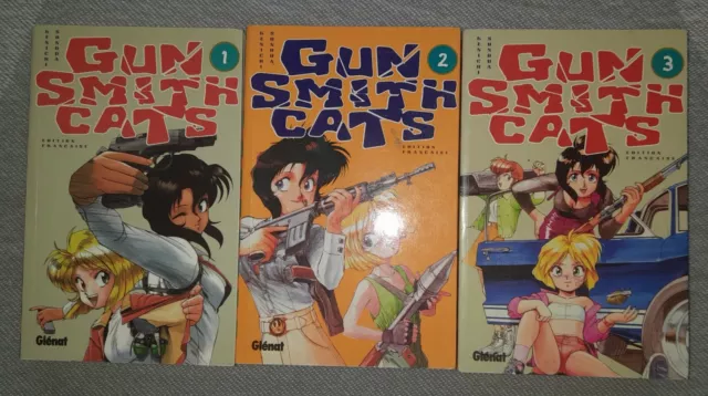 Mangas GunSmith Cats tomes 1 à 3 Glénat