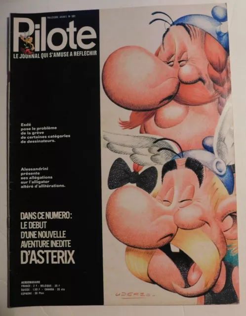 PILOTE n°591 - 1971. Couverture UDERZO Astérix et Obélix -   TBE