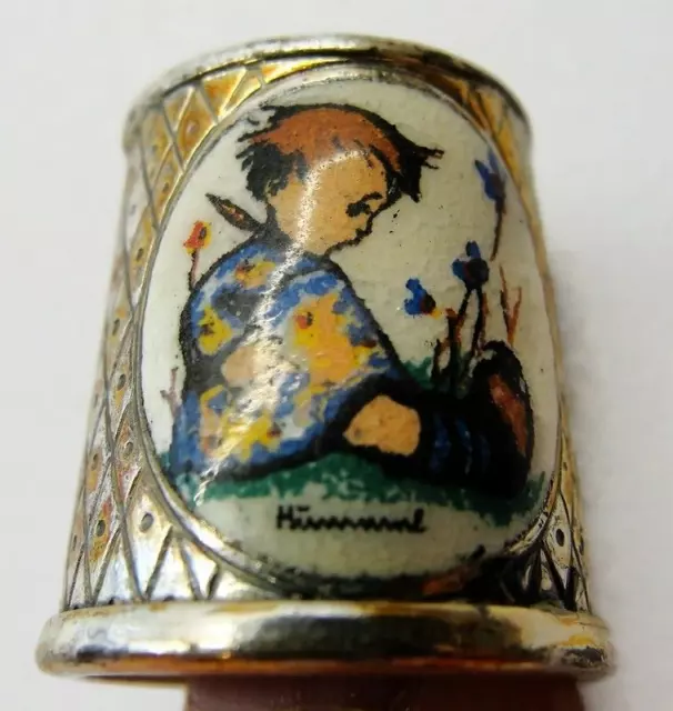 Vintage Thimble Hummel ARS Edition 1984 Limited Edition West Germany Collectible