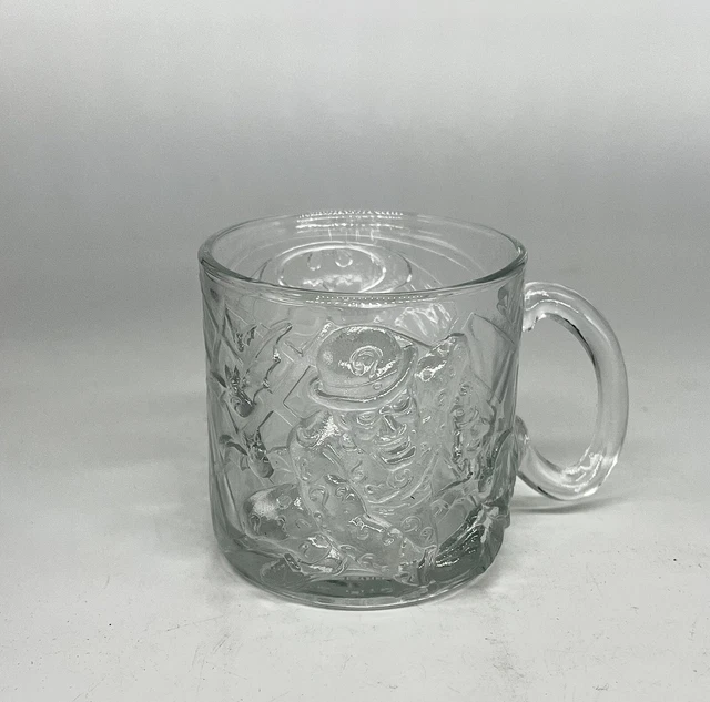 Batman Forever Riddler McDonalds 3D Glass Mug Vintage 1995