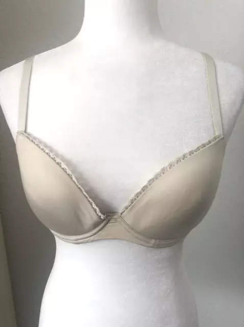 30DD CALVIN KLEIN F2892 BRA Underwire Beige Seductive Comfort CUSTOMIZED LIFT a