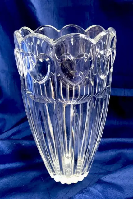 Lead Crystal Sweetheart Vase Simple Elegant Vase Excellent Condition