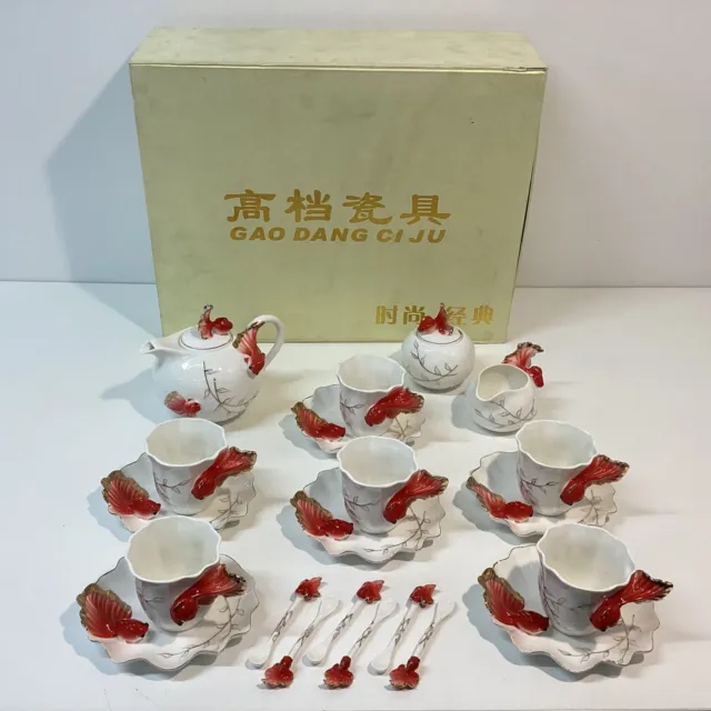 mini teapot collection, figural flower & vegetable tea pots, Avon