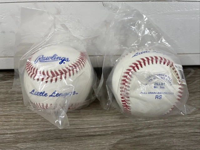 New (2) Rawlings RLLB1 Official Little League Baseball Leather 9" 5oz Fast Shipn