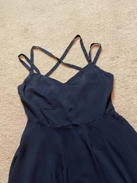 Kimchi Blue Black Strappy Sweatheart Fit & Flare Skater Mini Cocktail Dress 4 3