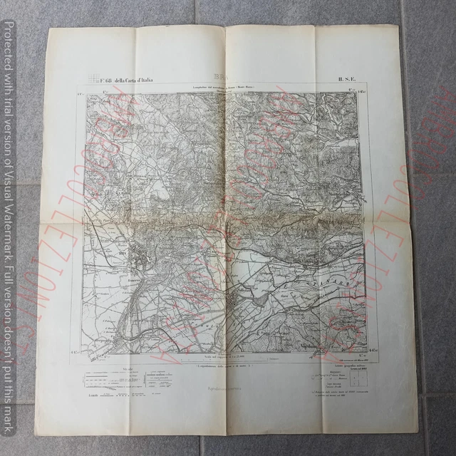 CARTINA MAPPA GEOGRAFICA Istituto Geografico Militare 1879 - Bra EUR 24 ...