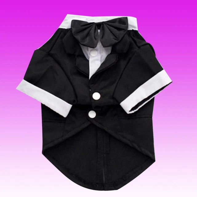 Traje de esmoquin cachorro suite de boda perro ropa dos patas
