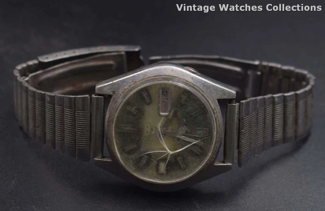 Mouvement De Montre Automatique Croton Aquamatic - Pour Pièces Ou Réparation, Tige Manquante