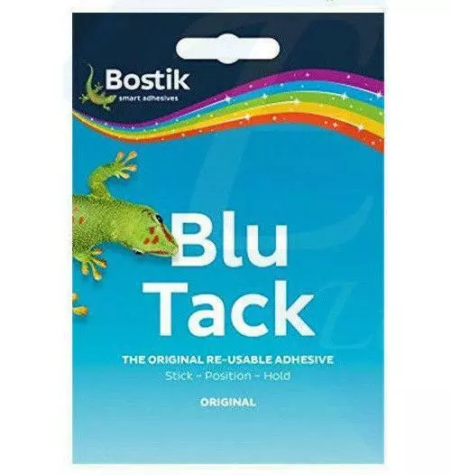 Bostik Blu Tack Sticky Tac Blue Stick Hold  Original Re-Usable Best Adhesive UK