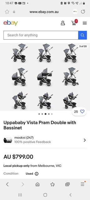 Uppababy vista best sale melbourne
