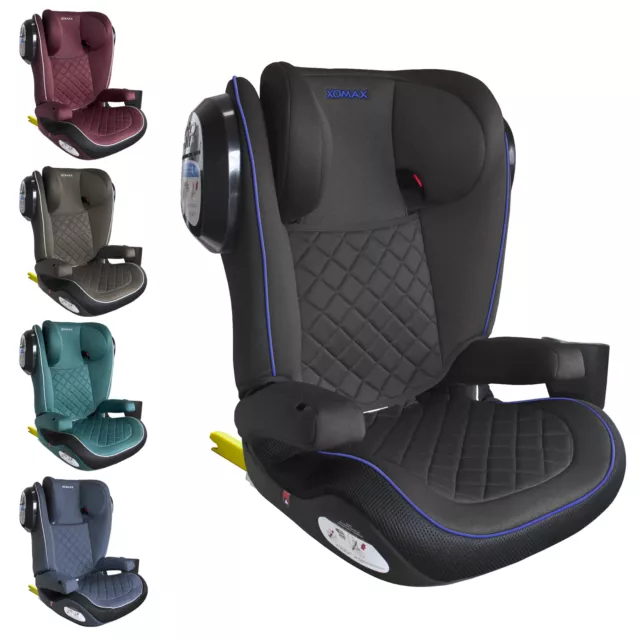 Auto Kindersitz Isofix SPS Kopfstütze Gruppe 2+3 15-36kg ECE Autositz waschbar