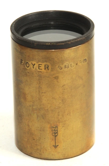 Ancien Objectif En Laiton Hermagis Paris F=150 Mm - Optique Cinéma Photo Collection