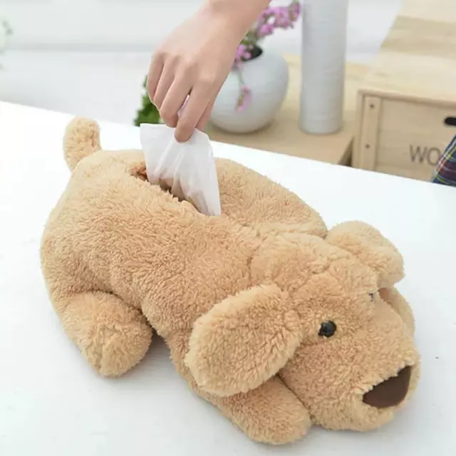 Pets Napkin Box Paper Case Plush Doll Tissue Box Cover Novelty Holder Cute Teddy 3