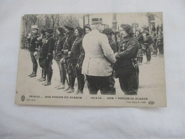Cpa Militaire Nos Poilus En Alsace