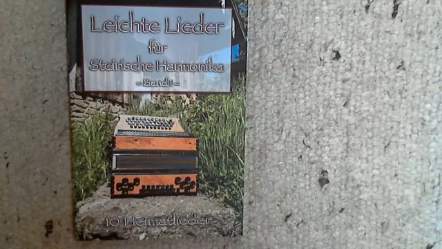 Noten für Steirische Harmonika in Griffschrift "Leichte Lieder "