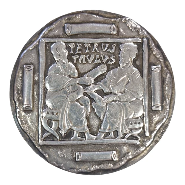 Médaille Année Sainte 1975 En Argent Par Georges Simon – Collection, Vintage