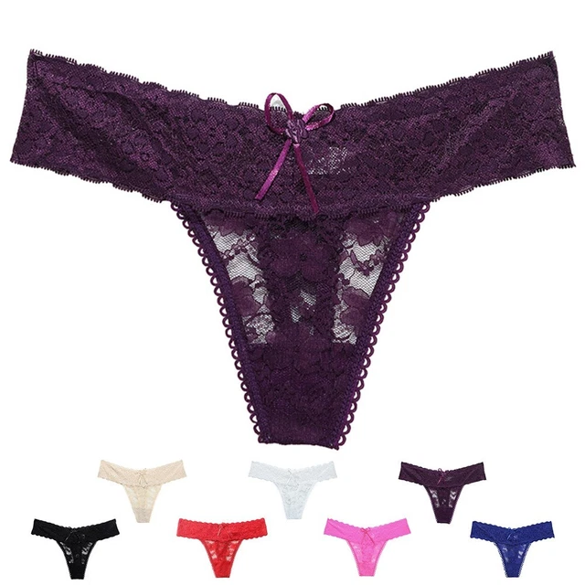 Slips slips en dentelle transparente sous-vêtements floraux sexy pour femmes ro