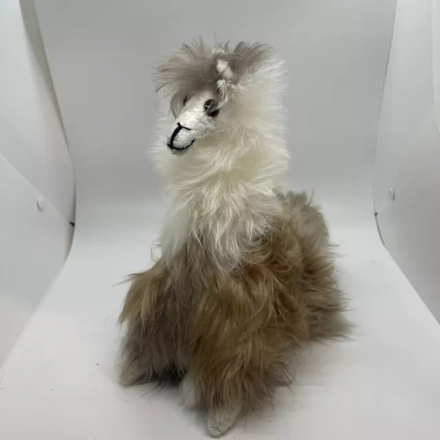 Peruvian Handmade Alpaca Llama Stuffed Animal Real Alpaca Fur - So Soft!