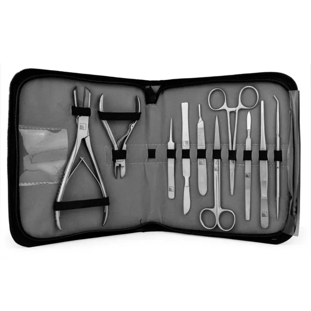 SR Aquaristik Deluxe Stainless Steel Fragging Tool Kit with Deluxe Case (10 PCS)