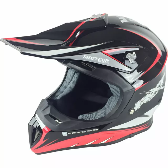 NEW RXT 2017 NEW Mx 707 Edge SFC Dirt Bike Gloss Red Black Motocross Helmet