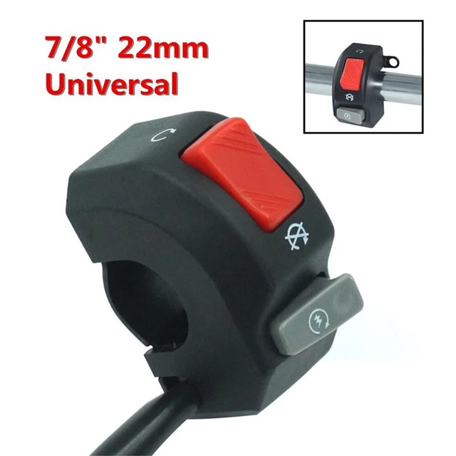Reliable Motorcycle Handlebar Fog Headlight Horn Start Switch Enhanced Safety