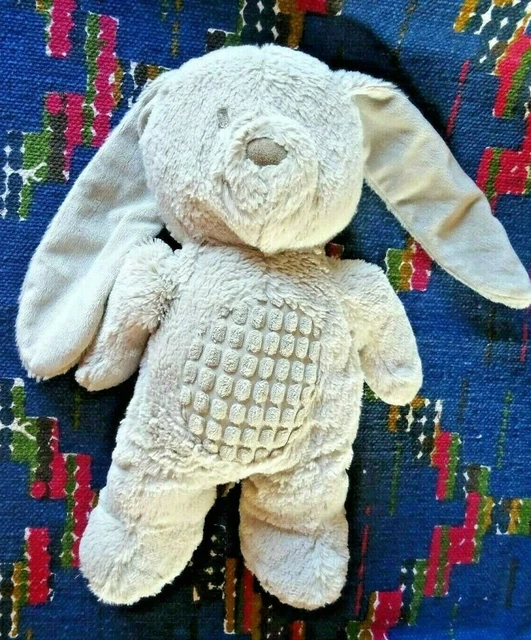 Jb/ Doudou Peluche Tex Baby Lapin Gris Rond Cotele Quasi Neuf