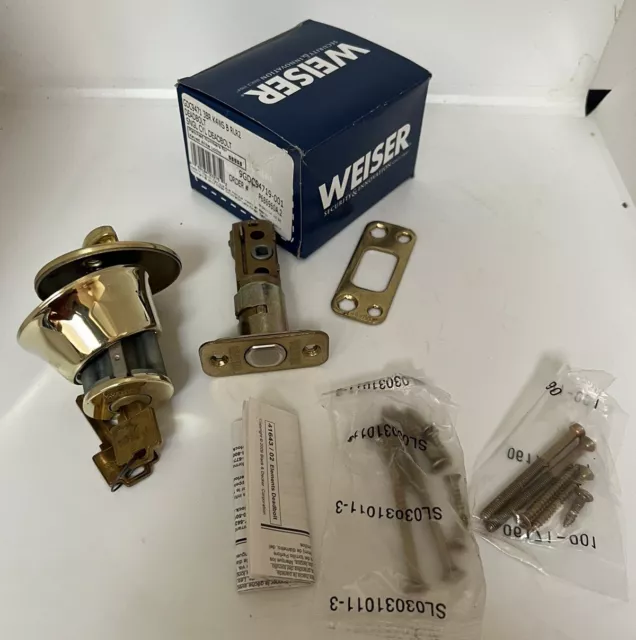 Weiser Lock Single Cylinder Keyed Entry Deadbolt 5-Pin Keyway (GD94713BR)