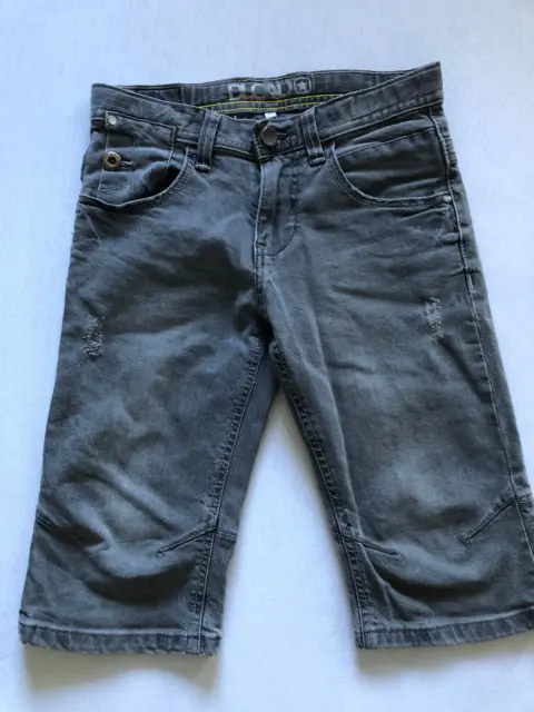 Jungen Jeans Shorts kurze Hose Skater C&A grau, schwarz Gr. 140
