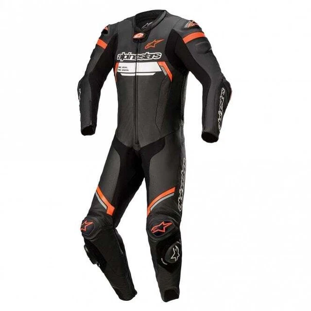 Alpinestars Men's Missile v2 Ignition 1pc Motorcycle Race Suit (Black/Red/Fluo)