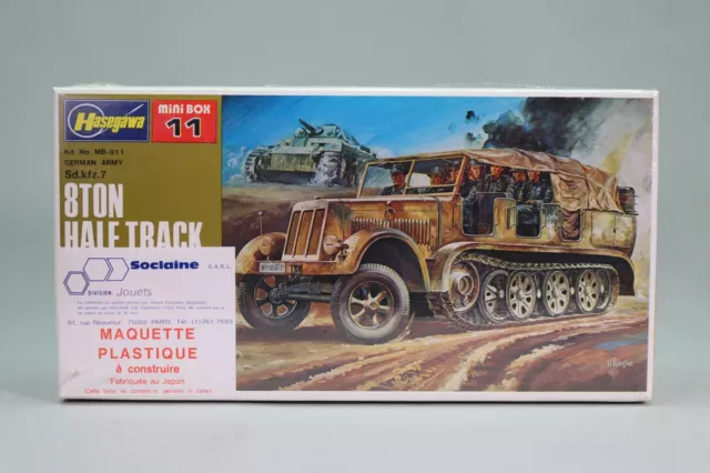 LE1977 HASAGAWA MB011 1/72 maquette German army Sd kfz 7 8 ton half track WWII