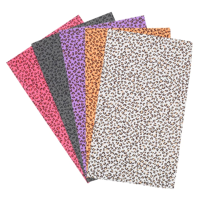 5 blätter handcrafted tragbare leder faux leder für handwerk hause nähen