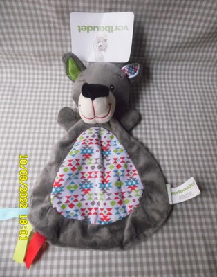 VERTBAUDET Peluche veilleuse musicale Loup GRIS TU 