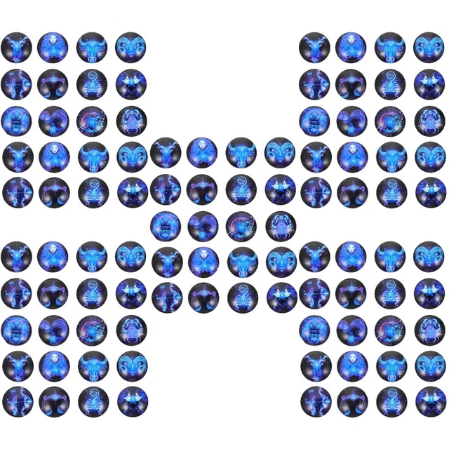 100 pcs Sternbild- aus Glas Exquisite Halloween Schmuck Edelsteine Patch DIY Sch