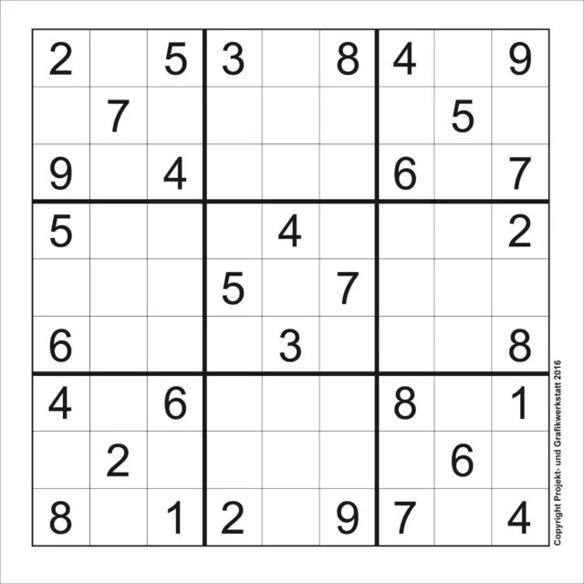 SUDOKU Rätsel *** 500 Stück *** 9x9 Mittelschwer inkl. Lösungen TOP!