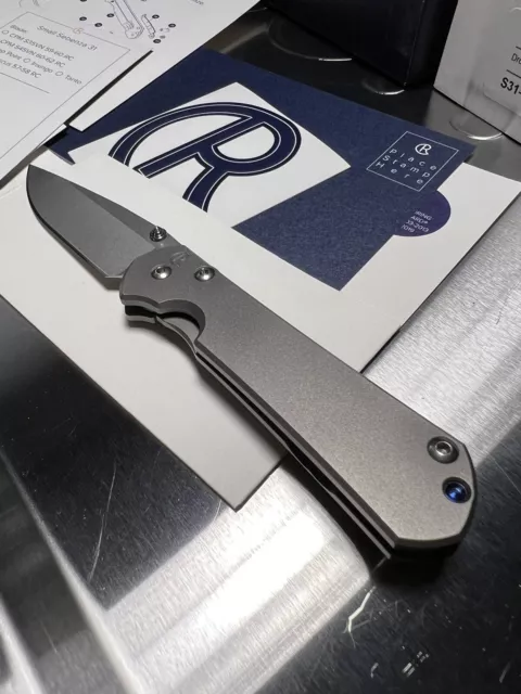 Chris Reeve Knives Small Sebenza 31 S45VN Glass Blasted Double Lug